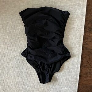 J. Crew Black One Piece Swimsuit